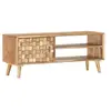 Image de Meuble TV 100x35x40 cm Bois d acacia massif