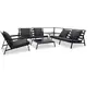 Image de Salon de jardin aluminium 5 personnes 5 pieces