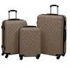 Image de Ensemble de valises rigides 3 pcs Marron ABS 92418