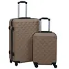 Image de Ensemble de valises rigides 2 pcs Marron ABS 92433