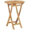 Image de Table pliable de jardin Ø 60 cm Bois de teck solide49437