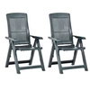 Image de Lot de 2 chaise en plastique pliable H. 109 cm exterieur vert
