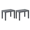 Image de Bancs de jardin 2 pcs Anthracite Plastique