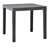 Image de Table de jardin Anthracite 78x78x72 cm Plastique