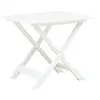 Image de Table pliable de jardin Blanc 79x72x70 cm Plastique