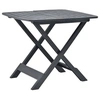 Image de Table pliable de jardin Anthracite 79x72x70 cm Plastique