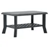 Image de Table basse Anthracite 90x60x46 cm Plastique