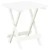 Image de Table pliable de jardin blanc 45x43x50 cm plastique