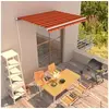 Image de Luifel handmatig uittrekbaar 300x250 cm oranje en bruin3051198