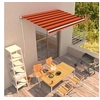 Image de Luifel handmatig uittrekbaar 350x250 cm oranje en bruin3051211