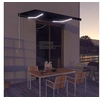 Image de Luifel handmatig uittrekbaar met LED 350x250 cm antraciet3051244