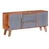 Image de Buffet gris 120x30x55 cm bois massif286371
