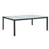 Image de Table à dîner d extérieur Noir 200x150x74 cm Résine tressée