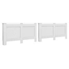 Image de Cache-radiateurs Blanc - 152x19x81,5 cm MDF - 2 pcs