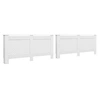 Image de Cache-radiateurs Blanc 172x19x81,5 cm MDF - Lot de 2