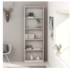 Image de Bibliothèque à 5 niveaux Gris béton 60x24x175cm Bois ingénierie