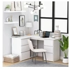 Image de Bureau d'angle Blanc 145x100x76 cm Bois d'ingénierie
