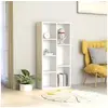 Image de Bibliothèque Blanc 50x25x106 cm Bois d ingénierie