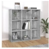 Image de Bibliothèque gris béton 98x29x97,5 cm bois d ingénierie