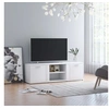 Image de Meuble TV Blanc 120x34x37 cm Bois d ingénierie