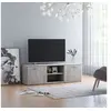 Image de Meuble TV Gris béton 120x34x37 cm Bois d'ingénierie