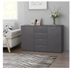 Image de Buffet Gris 120x35,5x75 cm Bois d ingénierie