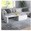 Image de Table basse Blanc 150x50x35 cm Bois d ingénierie