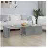Image de Table basse gris béton 150x50x35 cm bois d ingénierie