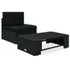 Image de Salon de jardin 2 pcs Résine tressée Noir