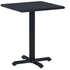 Image de Table de jardin Noir 60x60x75 cm