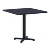 Image de Table de jardin Noir 80x80x75 cm