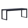 Image de Banc de jardin 120,5 cm Panneau PS Noir