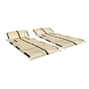 Image de Sommiers à lattes sans matelas 2 pcs avec 28 lattes 70x200 cm