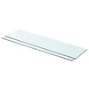 Image de Panneaux d étagère 2 pcs Verre Transparent 80 x 20 cm