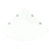 Image de Hoekschappen 2 st met chromen dragers 45x45 cm glas transparant3051594