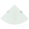 Image de Hoekschappen 2 st met chromen dragers 35x35 cm glas wit3051599