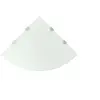 Image de Hoekschappen 2 st met chromen dragers 45x45 cm glas wit3051600