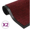 Image de Droogloopmatten 2 st rechthoekig getuft 40x60 cm rood3051603