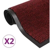 Image de Droogloopmatten 2 st rechthoekig getuft 90x150 cm rood3051615