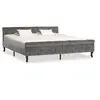 Image de Cadre de lit sans matelas gris velours 180x200 cm