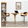 Image de Lot de 2 chaise de bar H. 87 cm non pliable interieur en bois noir