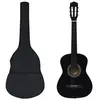Image de Jeu de guitare classique pour débutants 8 pcs Noir 3/4 36"