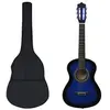 Image de Jeu de guitare classique pour débutants 8 pcs Bleu 1/2 34"