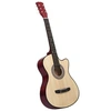 Image de Guitare acoustique pan coupé western avec 6 cordes 38 tilleul