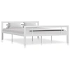 Image de Bedframe metaal wit en zwart 120x200 cm284546