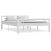 Image de Bedframe metaal wit en zwart 140x200 cm284547
