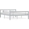 Image de Bedframe metaal grijs en wit 120x200 cm284558