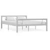 Image de Bedframe metaal grijs en wit 140x200 cm284559