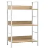 Image de Bibliothèque à 3 niveaux chêne 60x27,6x90,5cm bois d'ingénierie288221