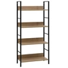 Image de Bibliothèque à 4 niveaux chêne 60x27,6x124,5 cm bois ingénierie